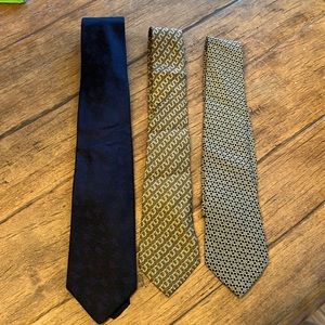 [Neiman Marcus] 3 100% silk ties